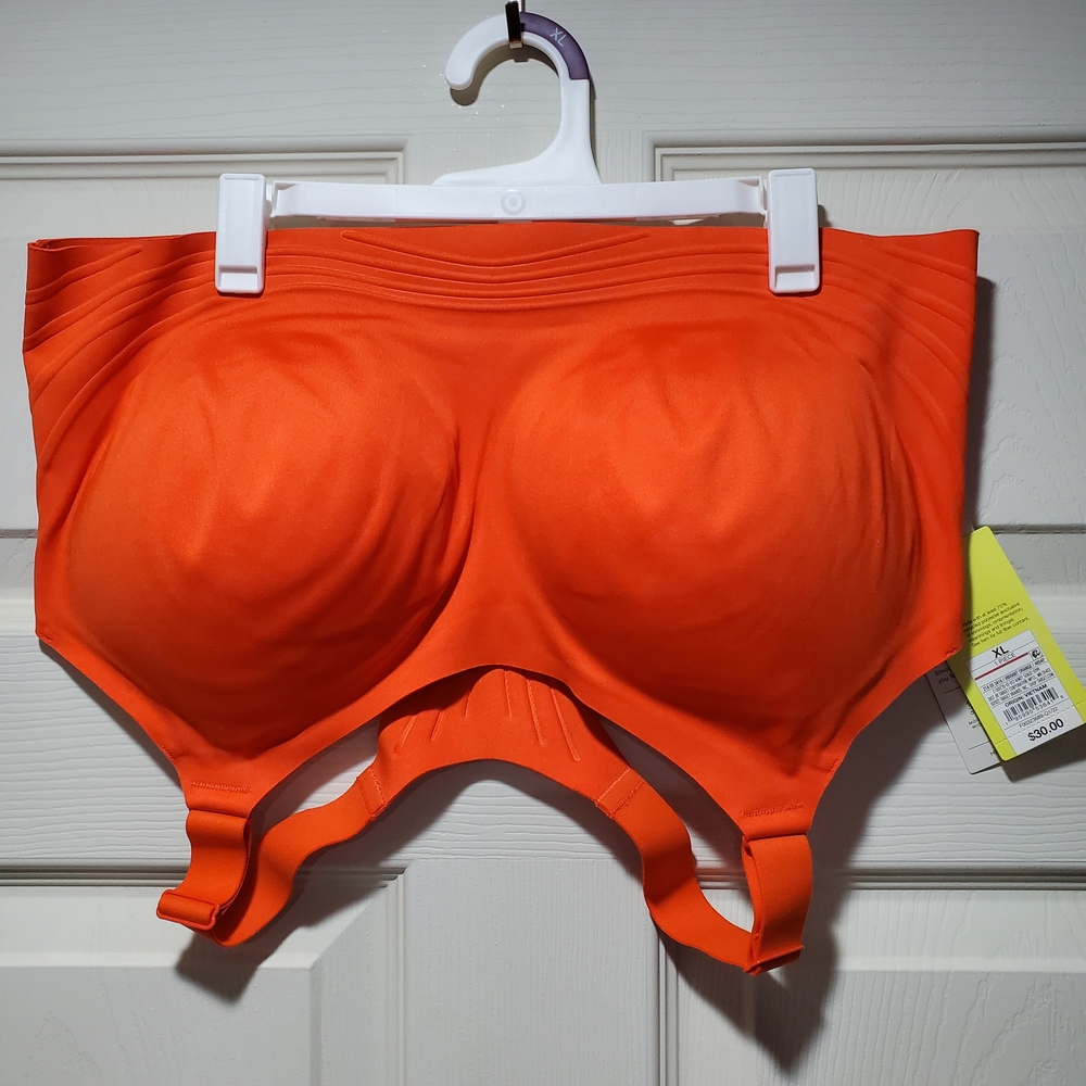Seamless Orange Sports Bra